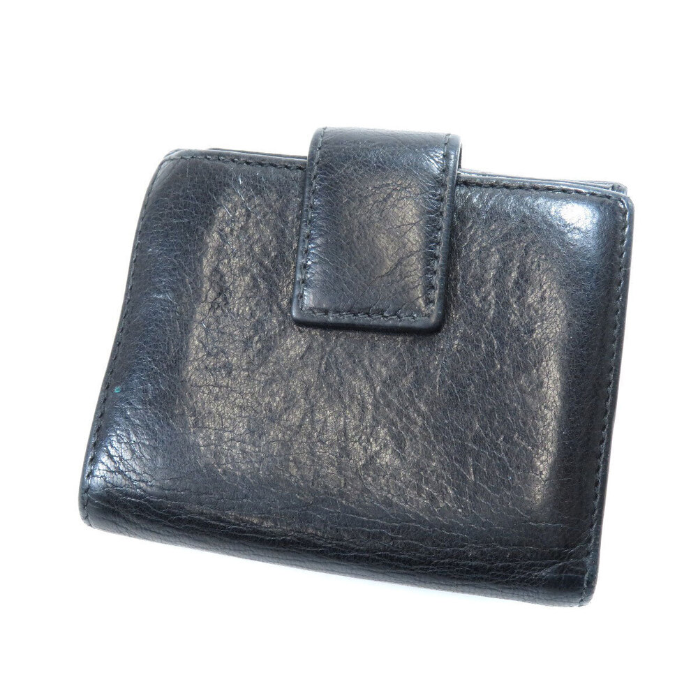 Gucci Rion Wallet fold Bi Leather Motif Black